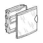 Legrand - Coffret mini encastré - porte isolante transparente - 1 rangée - 6+2 modules