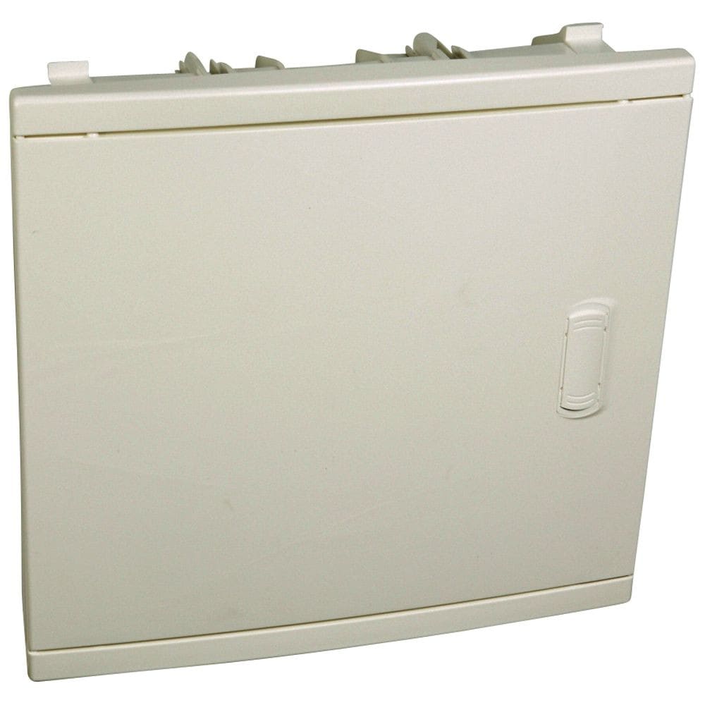 Legrand - Coffret modulaire encastré 1 rangée 12+2 modules - porte isolante galbée blanche