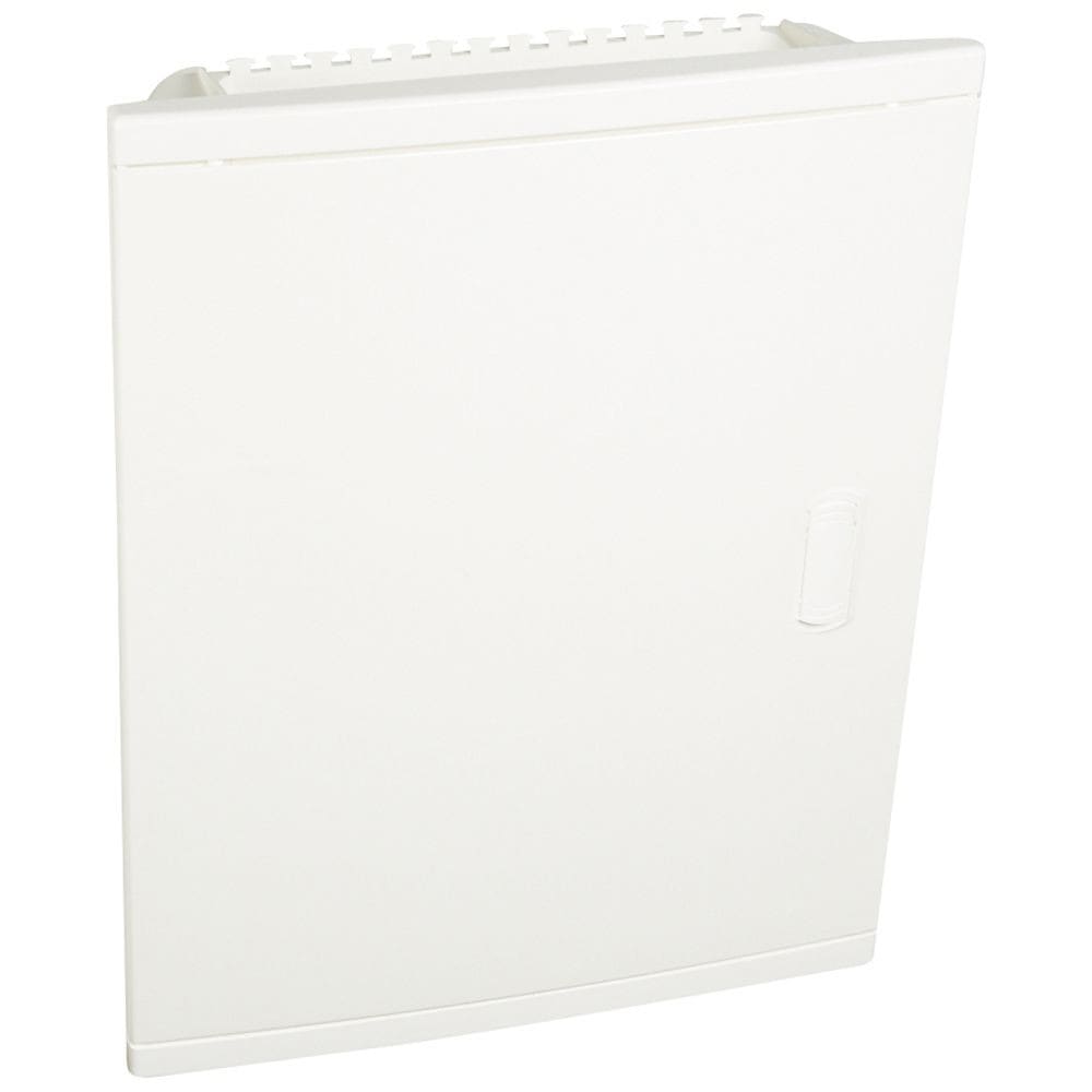 Legrand - Coffret modulaire encastré 2 rangées 24+4 modules porte isolante galbée blanche