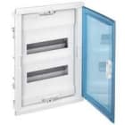 Legrand - Coffret modulaire encastré 2 rangées 24+4 mod porte isolante galbée transparente
