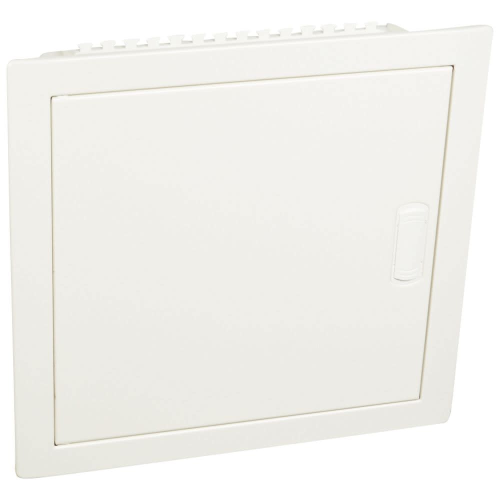 Legrand - Coffret modulaire encastré 1 rangée 12+2 modules porte métal extra plate blanche
