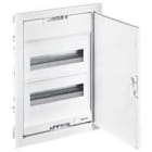 Legrand - Coffret modulaire encastré 2 rangée 24+4 modules porte métal extra plate blanche