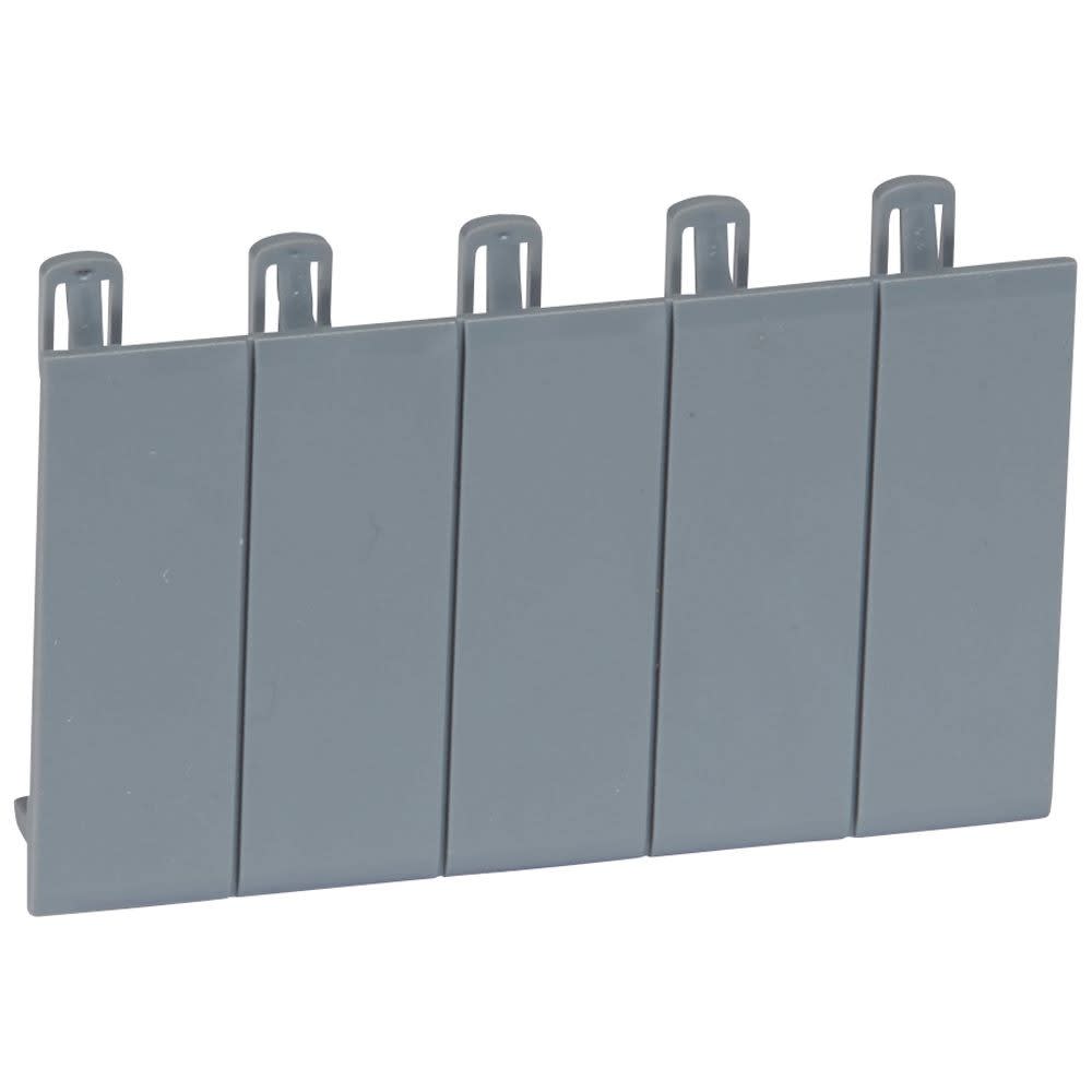 Legrand - Obturateurs 5 modules sécables - gris foncé L746A