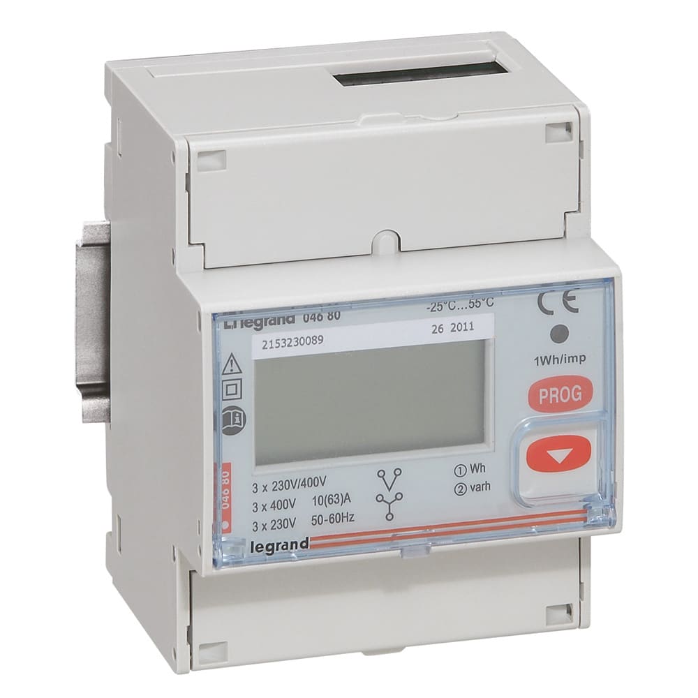 Legrand - Compteur triphase EMDX3 non MID raccordement direct 63A - 4 modules sortie RS485