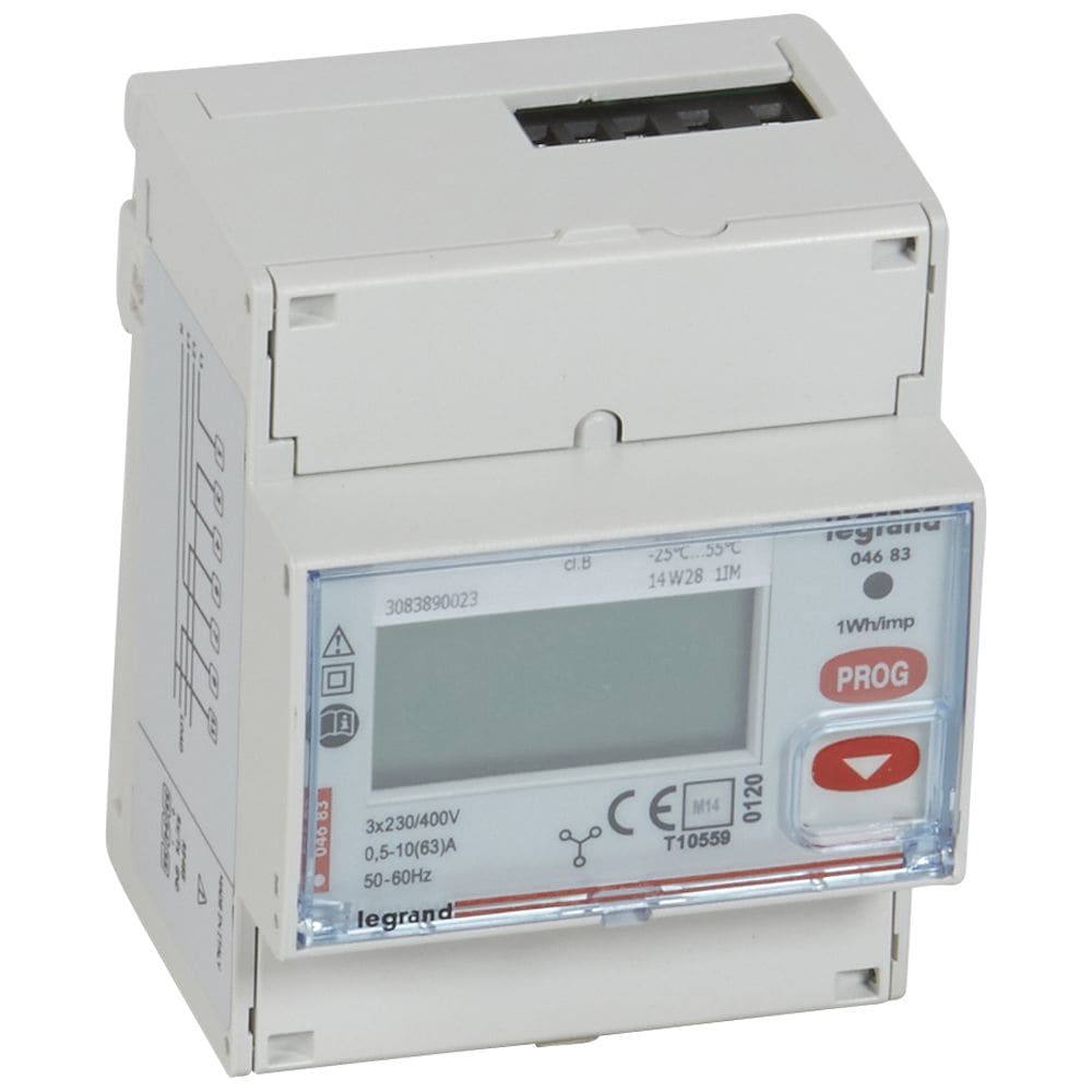 Legrand - Compteur triphase EMDX3 MID - raccordement direct 63A - 4 modules sortie RS485