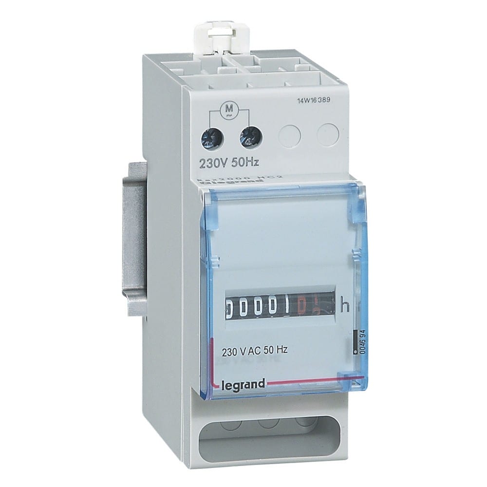 Legrand - Compteur horaire totalisateur affichage numérique - 230V~ - 50Hz - 2 modules DIN