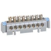 Legrand - Bornier de répartition nu sur support - 4 connexions 1,5 à 16mm² - longueur 47mm