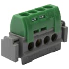 Legrand - Bornier de répartition isolé IP2X terre - 4 connexions 1,5-16mm²- vert long.47mm