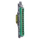 Legrand - Bornier de répartition isolé IP2X terre 1 connexion 6 à 25mm² - vert - 113mm