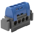Legrand - Bornier de répartition isolé IP2X neutre - 4x1,5mm² à 16mm² - bleu - long. 47mm