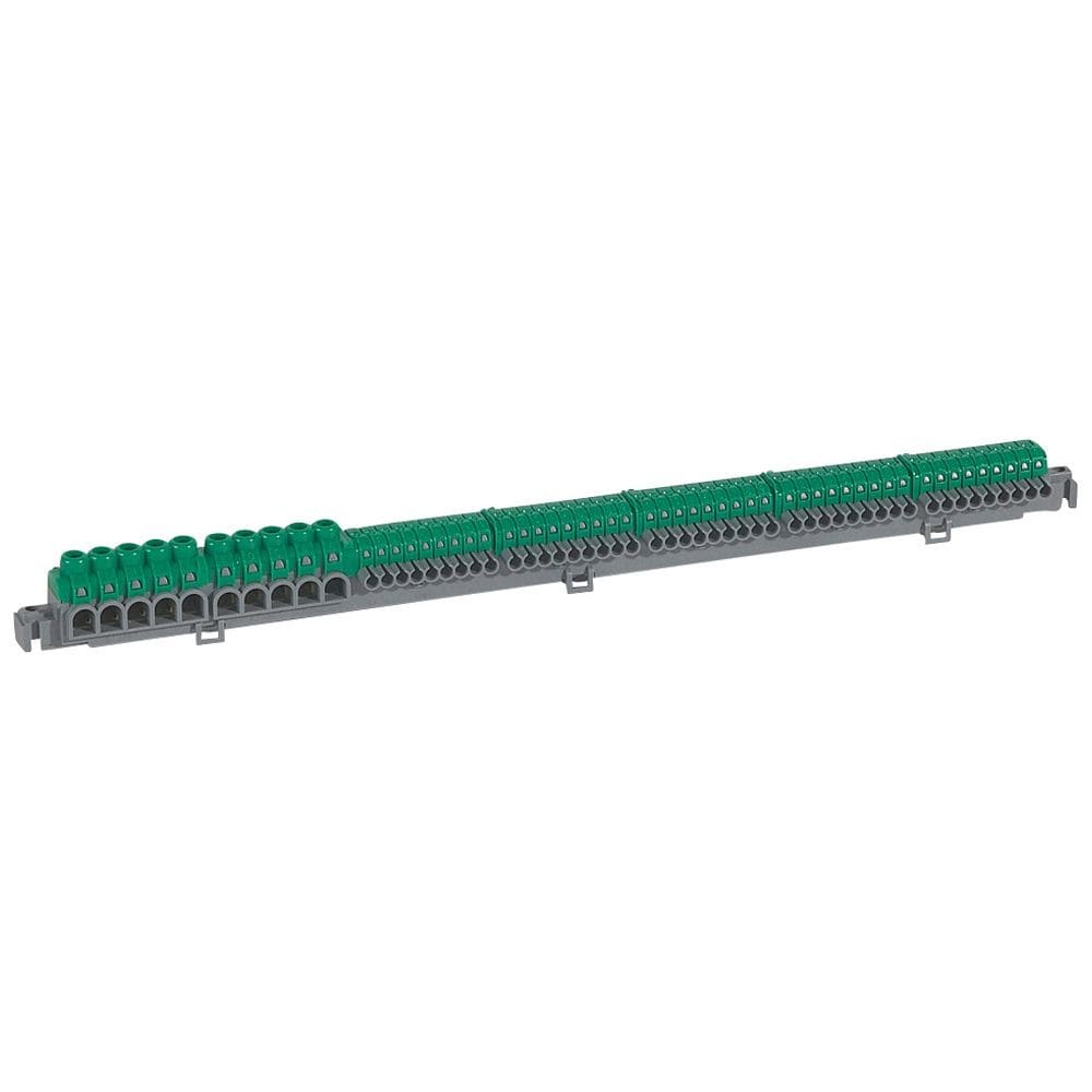 Legrand - Bornier de répartition IP2X - connexion auto - 5 + 5 bornes à cage - L 385mm