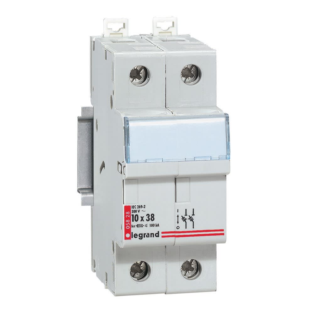 Legrand - Coupe-circuit sectionneur - 2P - cartouche cylind ind 10x38 - 500 V~