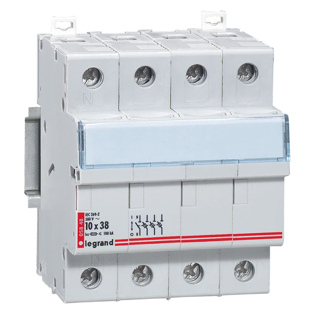Legrand - Coupe-circuit sectionneur - 3P+N - cartouche cylind ind 10x38 - 500 V~