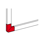 Legrand - Angles plat à 90° pour goulotte 3 compartiments DLP universelle 50x170mm
