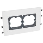 Legrand - Support universel 2 postes - goulottes DLP monobloc couvercle 130mm horizontal