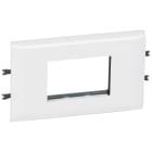 Legrand - Support Mosaic 3 modules pour goulotte avec couvercle 85mm - blanc