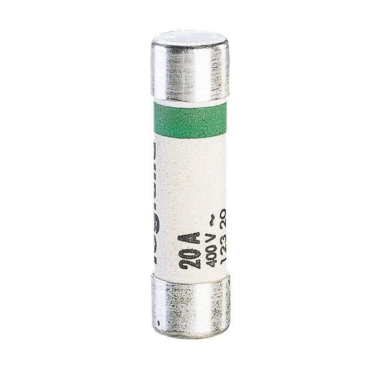 Legrand - Cartouche cylindrique domestique 8,5x31,5mm avec voyant - 20A