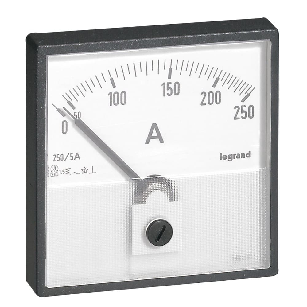 Legrand - Ampèremètre analogique à fût rond Ø56mm à équiper d'un cadran de mesure