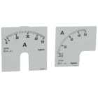 Legrand - Cadran de mesure pour ampèremètre analogique (1 rond + 1 carré) - 0A à 50A