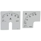Legrand - Cadran de mesure pour ampèremètre analogique (1 rond + 1 carré) - 0A à 100A