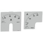 Legrand - Cadran de mesure pour ampèremètre analogique (1 rond + 1 carré) - 0A à 200A