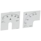 Legrand - Cadran de mesure pour ampèremètre analogique (1 rond + 1 carré) - 0A à 250A