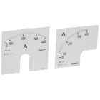 Legrand - Cadran de mesure pour ampèremètre analogique (1 rond + 1 carré) - 0A à 400A