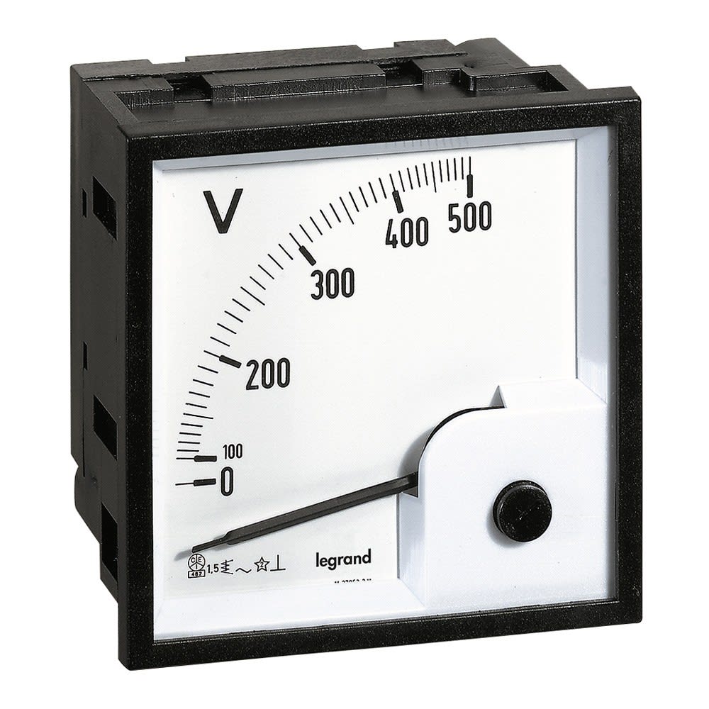 Legrand - Voltmètre analogique à fût carré - 68x68mm