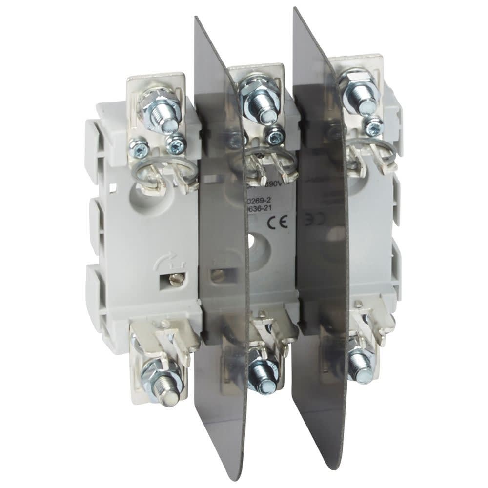 Legrand - Socle pour cartouche à couteau taille 000 et 00 - 3P sans minirupteur - 160A