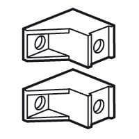 Legrand - 2 supports isolants - coffrets XL3160 reçoit barreau plat 12x2mm 004819