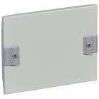 Legrand - Plastron plein métal 1/4 tour pour gaines à câbles XL3400 - hauteur 200mm