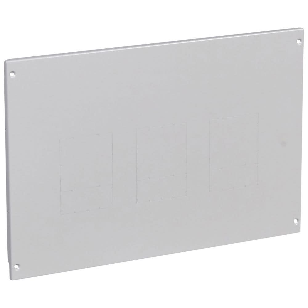 Legrand - Plastron métal XL3800/4000 - à vis - 1 à 3 DPX 250/630 - vert - H 400 - 24 mod