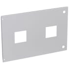 Legrand - Plastron métal pour inverseurs de sources à vis pour 2 DPX250 fixes dans XL34000