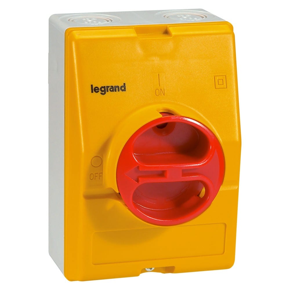 Legrand - Interrupteur-sectionneur rotatif complet de proximité - tripolaire - 16A