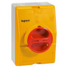Legrand - Boîtier vide inter-sectionneur rotatif composable 3P/4P 25A/32A jaune/rouge
