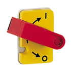 Legrand - inter-sectionneur Vistop 32A -4P + cde frontale et poignée rouge -plastron jaune