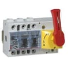 Legrand - Interrupteur-sectionneur Vistop 125A - 3P commande frontale et poignée rouge