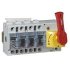 Legrand - Interrupteur-sectionneur Vistop 160A - 4P commande frontale et poignée rouge
