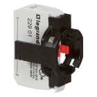 Legrand - Sous-ensemble bloc tête non lumineuse Osmoz raccordement à vis NF+étrier 1 poste