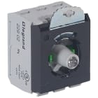 Legrand - Osmoz compo - sous-ensemble bloc - tête lum - à vis - 12/24V~/= - 2NO - vert