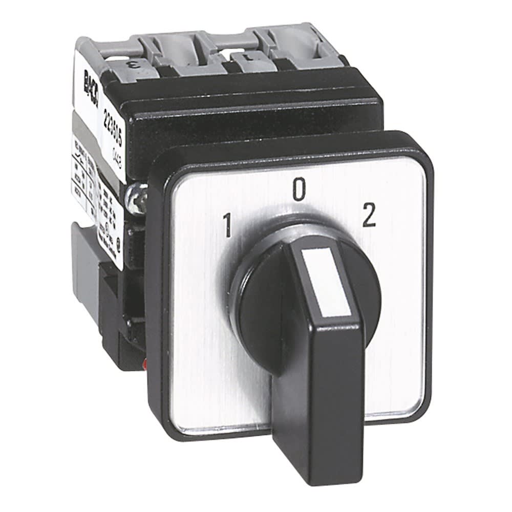 Legrand - Mini-commutateur - inverseur avec position arrêt - 1P - 2 contacts -fixation Ø22