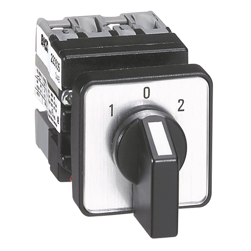 Legrand - Mini-commutateur - inverseur avec position arrêt - 3P - 6 contacts -fixation Ø22