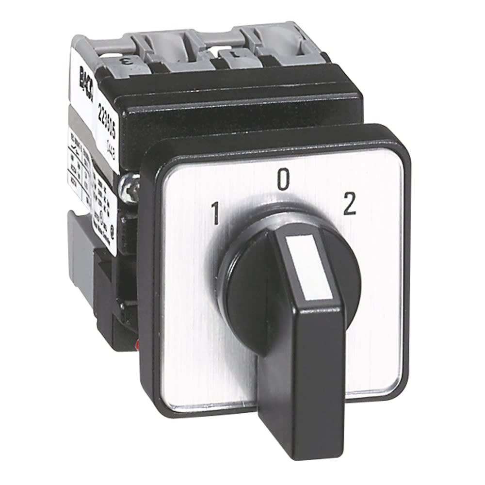 Legrand - Mini-commutateur - inverseur avec position arrêt - 4P - 8 contacts -fixation Ø22