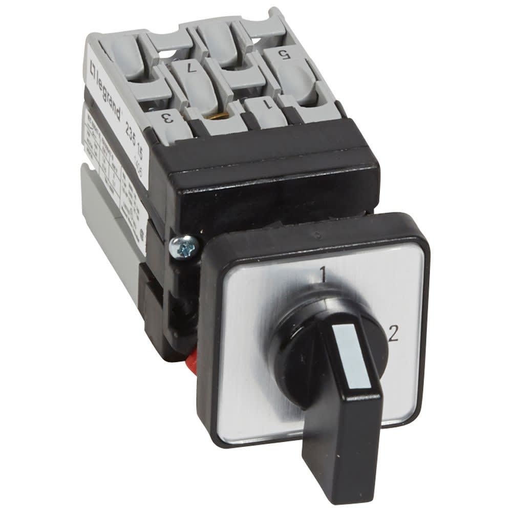 Legrand - Mini-commutateur - 3 directions sans position arrêt - 1P - fixation Ø22