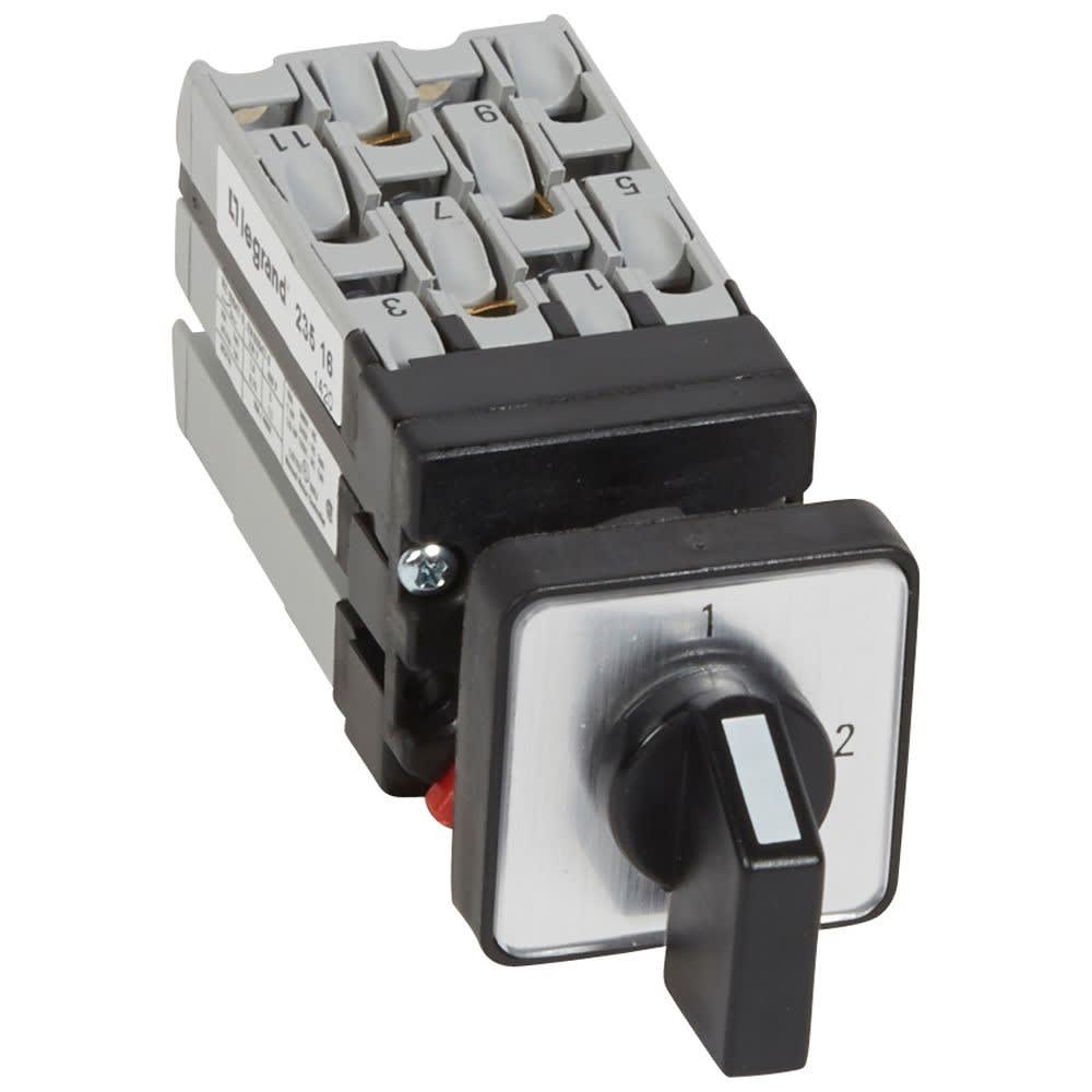 Legrand - Mini-commutateur - 3 directions sans position arrêt - 2P - fixation Ø22