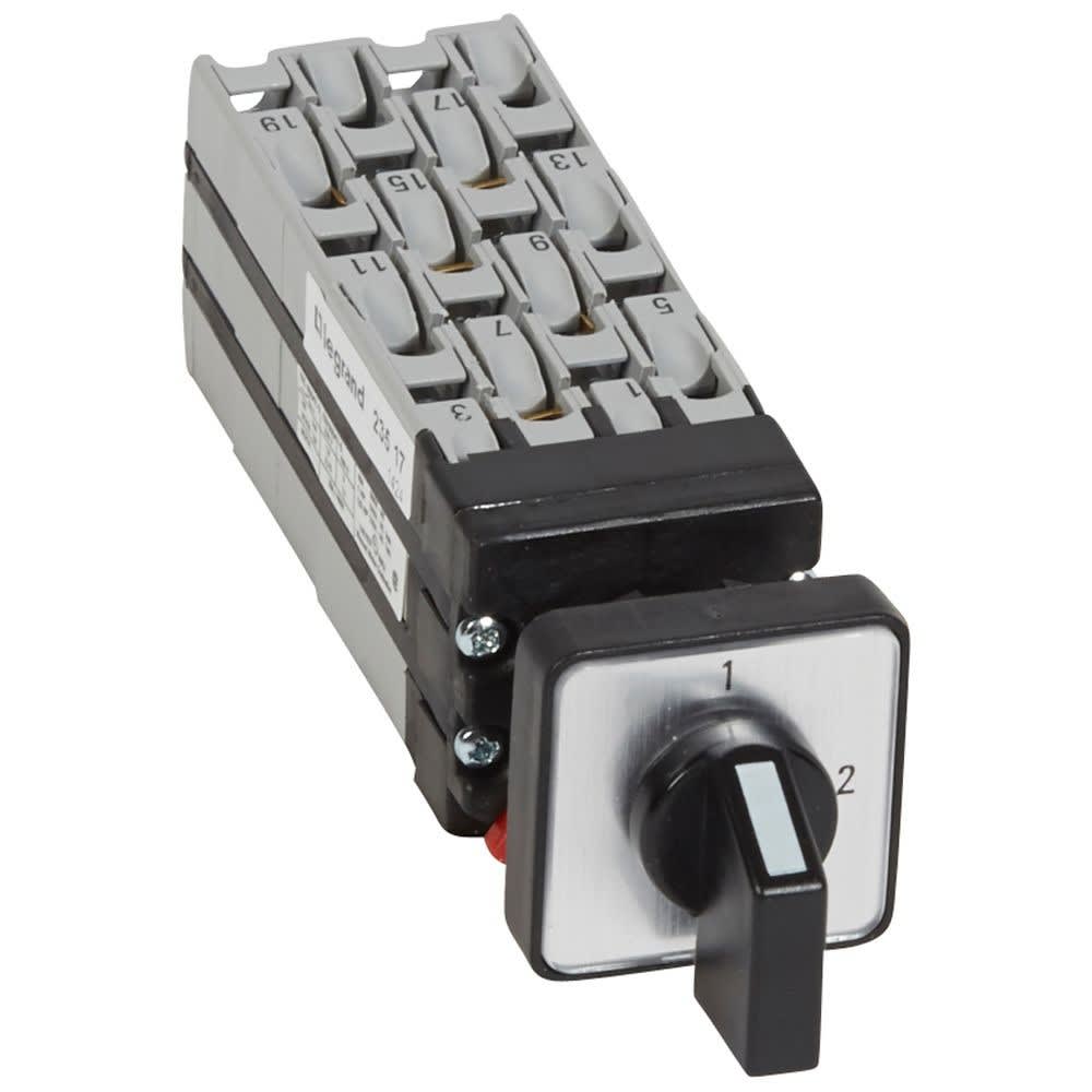 Legrand - Mini-commutateur - 3 directions sans position arrêt - 3P - fixation Ø22