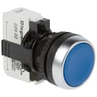 Legrand - Bouton non lumineux à impulsion affleurant IP69 Osmoz complet - bleu