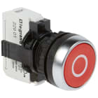 Legrand - Bouton non lumineux à impulsion affleurant IP69 Osmoz complet - rouge marqué O