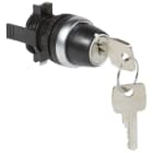 Legrand - Bouton tournant non lumineux à clé n°455 IP69 Osmoz complet - 2 positions fixes