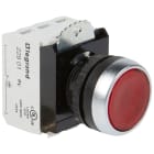 Legrand - Bouton lum impulsion affleurant IP69 Osmoz complet rouge 12V à 24V